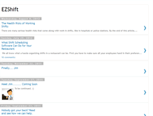 Tablet Screenshot of blog.ezshift.com
